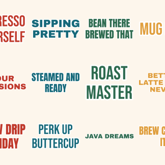 Coffee Humor Vol 2 Sticker Pack — 12 More Caffeinated Quotes