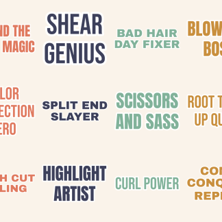 Hairstylist Life Sticker Pack — 12 Salon Humor Quotes