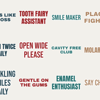 Dental Life Sticker Pack — 12 Bright Smile Quotes