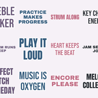 Musician Life Sticker Pack — 12 Sound Check Quotes