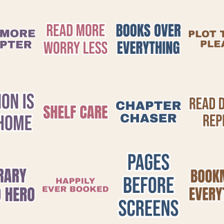 Book Lover Sticker Pack — 12 Bookish Quotes