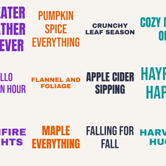 Cozy Fall Sticker Pack — 12 Autumn Comfort Quotes