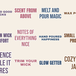 Candle Maker Life Sticker Pack — 12 Hand Poured Quotes